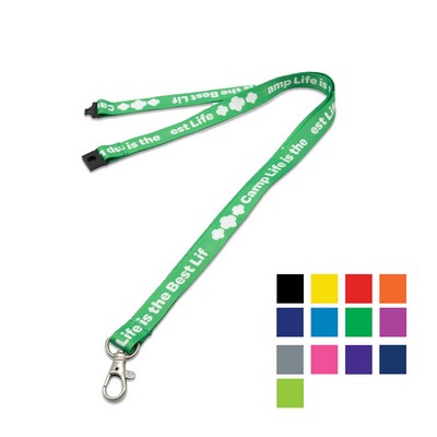 Custom 5/8" Polyester Lanyard w/ Lobster Claw