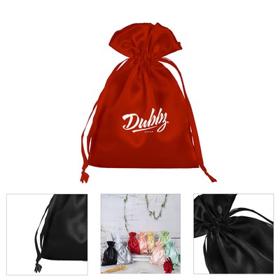 Wedding Party /Jewelry Pouch Drawstring Satin Bags