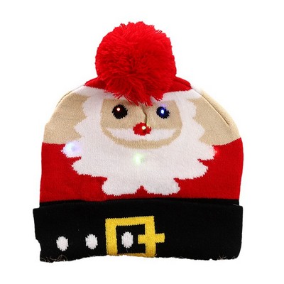 Christmas LED Light Up Beanie Hat