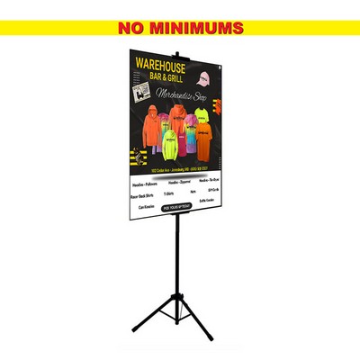 Tripod Multi-Use Stand with 2-24x48 foamboard signs