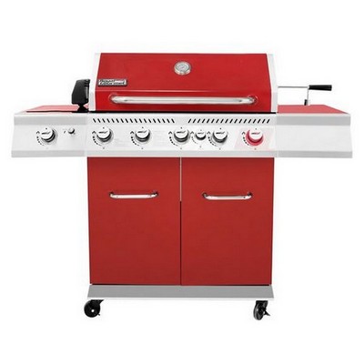 Keg Products Deluxe Red 5-Burner Gas Grill