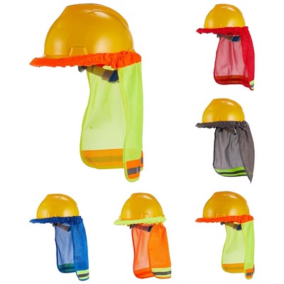 High Viz Hard Hat Neck Shade