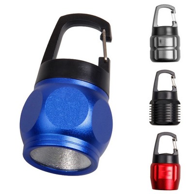 Shine Bright Anywhere: COB LED Flashlight with Handy Carabiner