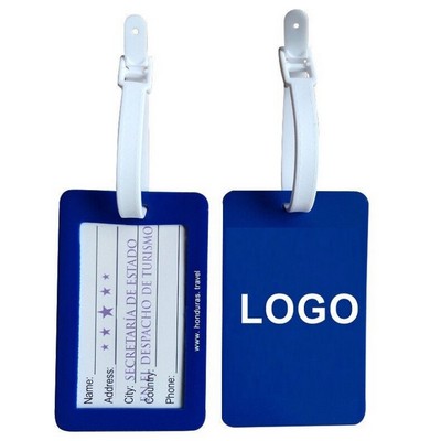 Embossed PVC Soft Rubber Luggage Tag