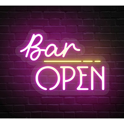 Bar Open Neon Sign (47 " x 32 ")