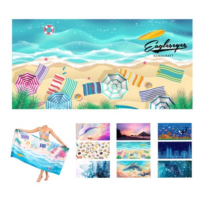 Full Color Beach Towel