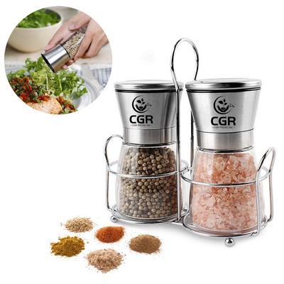 2pcs Salt and Pepper Grinder Set