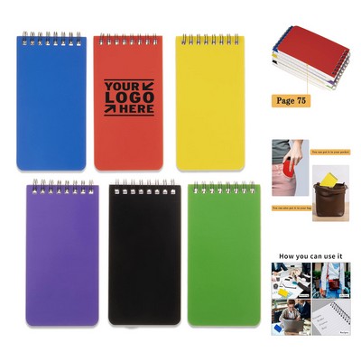 3 x 5 Inch 75-Page Pocket Spiral Notebook