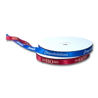 5/8" Single Faced Satin Continuous Imprint Ribbon