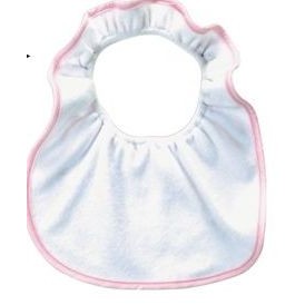 Simple Baby Bib w/ Ruffled Collar