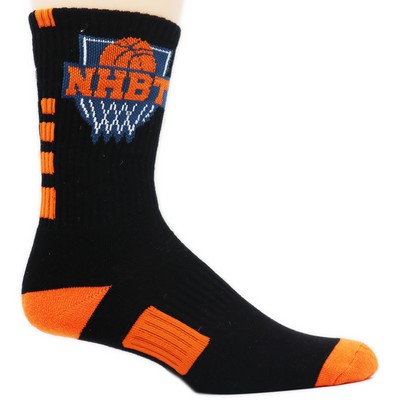 Custom Woven CoolMax Premium Crew Sock