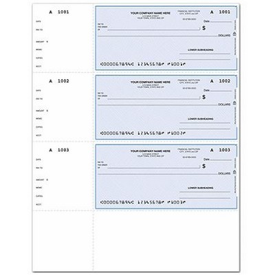 Lined Laser Wallet Check (1 Part)