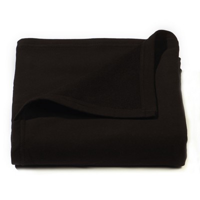 Black Sweatshirt Jersey Fleece Blanket