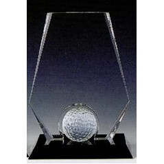 Large Crystal Premier Golf Award (9")