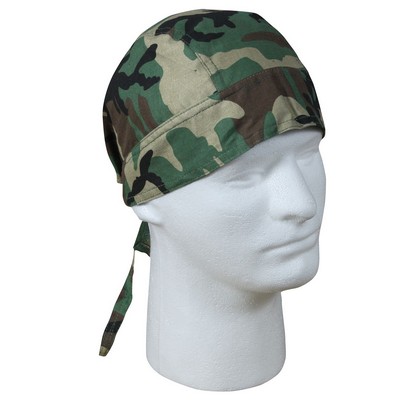 Woodland Camouflage Head Wrap Bandana