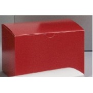 Tinted Gloss Holiday Red Tuck-It® One-Piece Folding Gift Box (6"x6"x6")