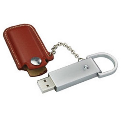 Leather Style #4 USB Flash Drive (4GB)