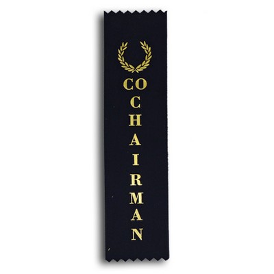 Co-Chairman Standard Stock Ribbon w/ Pinked Ends (2"x8")