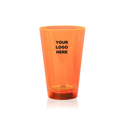 12 Oz. Neon Orange LED Tumbler(Pad Printed)