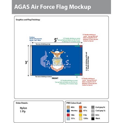 Air Force Flags 3x5 foot