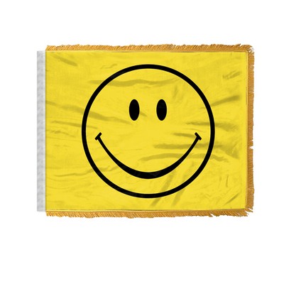 Smiley Face Antenna Flags 12x18 inch