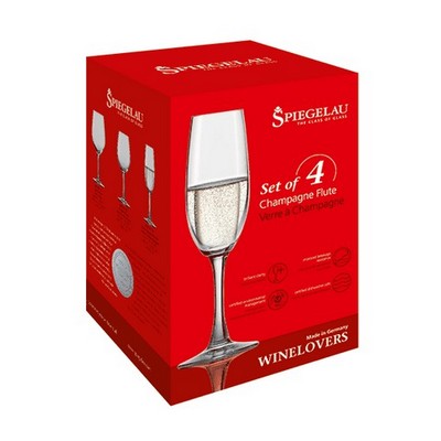 Spiegelau Wine Lovers Champagne Glasses Set of 4 w/ Gift Box