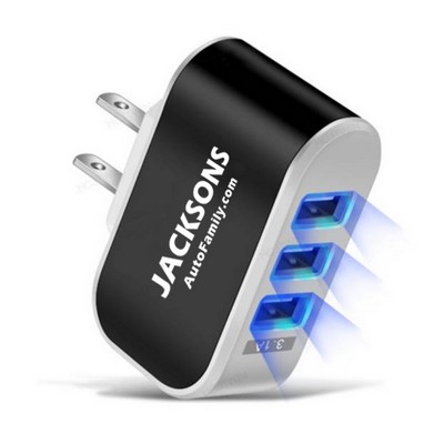 Triple-Port AC Wall Charger