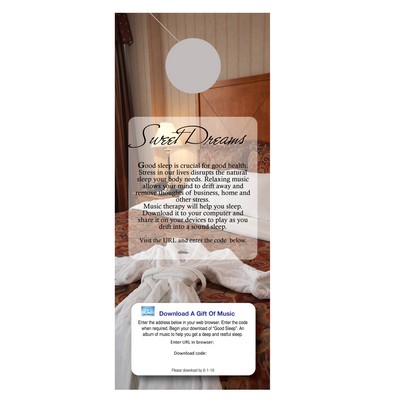 Spa Nights - Good Sleep Door Hanger with Download