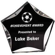 Luminary Star Black/Clear Acrylic Award - 7-3/8" x 7"