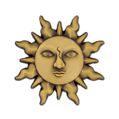 Sun Lapel Pin - Gold