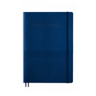 B5 Softcover Composition Notebook - Navy Blue, Dotted