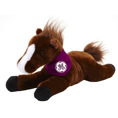 Brown Lying Horse Plush Toy