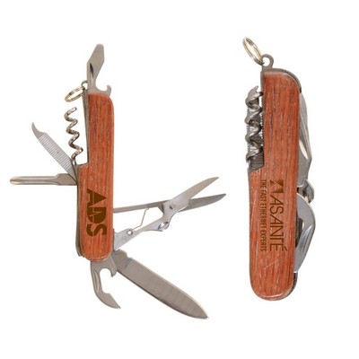 Rosewood Pocket Swiss Army Knife