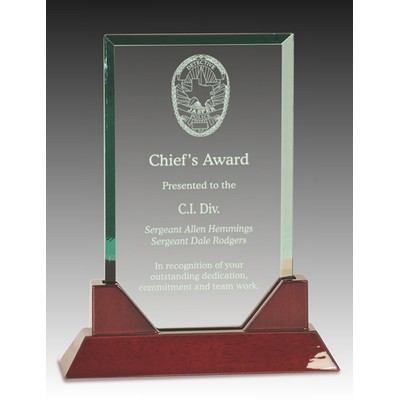 Quadrangle Glass Award (8"x9¾")