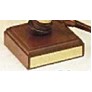 Parliament Series American Walnut Gavel w/Engraving Band & Walnut Base