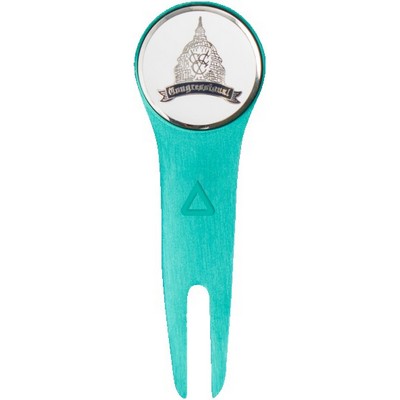 Stock Anodized Aluminum Divot Repair Tool