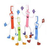 3 1/2" Bendable Toothbrush Toy