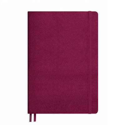 A5 Medium Softcover Notebook - Port Red, Dotted Pages