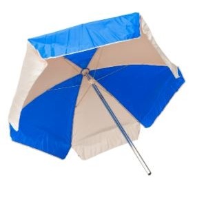 6' Kemp USA Royal Blue & White Umbrella