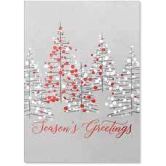 Twinkling Trees Greeting Card