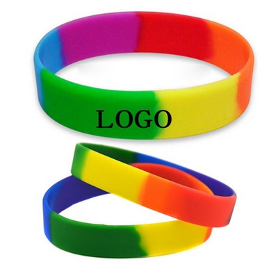 Rainbow Silicone Bracelet