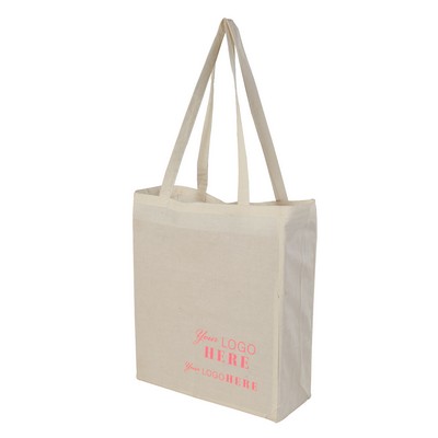 Natural Beige Cotton Tote Bag (12"x14")