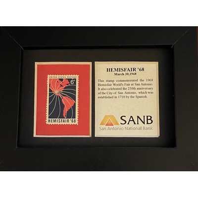 Framed Stamp Gift/Award Celebrating San Antonio, Texas