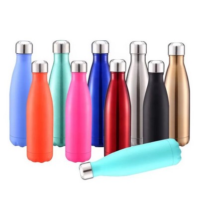 Insulated Vacuum Cola Shape Bottle 17 Oz