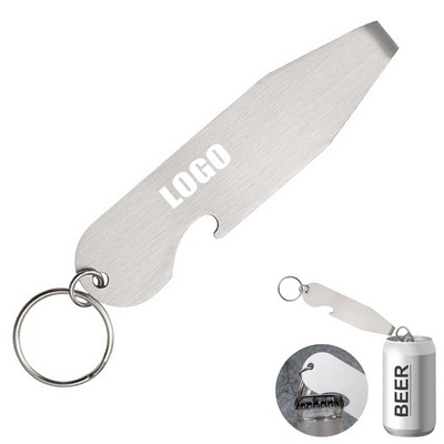 2 IN 1 Bottle Opener Keychain