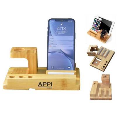 Bamboo Phone Tablet Holder