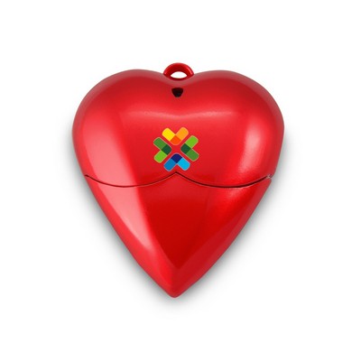 Red Heart Style USB Flash Drive-2G