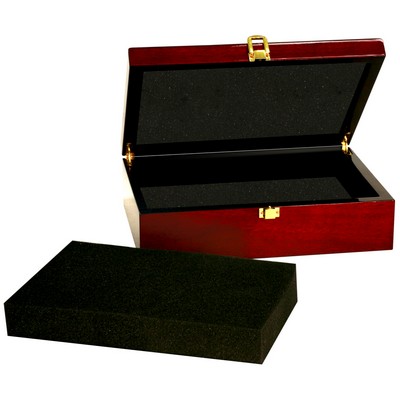 6.25" x 7.75" Piano Finish Rosewood Gift Box