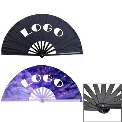 Plastic Ribs Fabric Fan