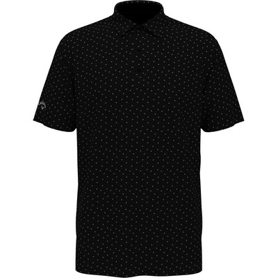 Callaway® Men's Micro Chev Print Polo Shirt